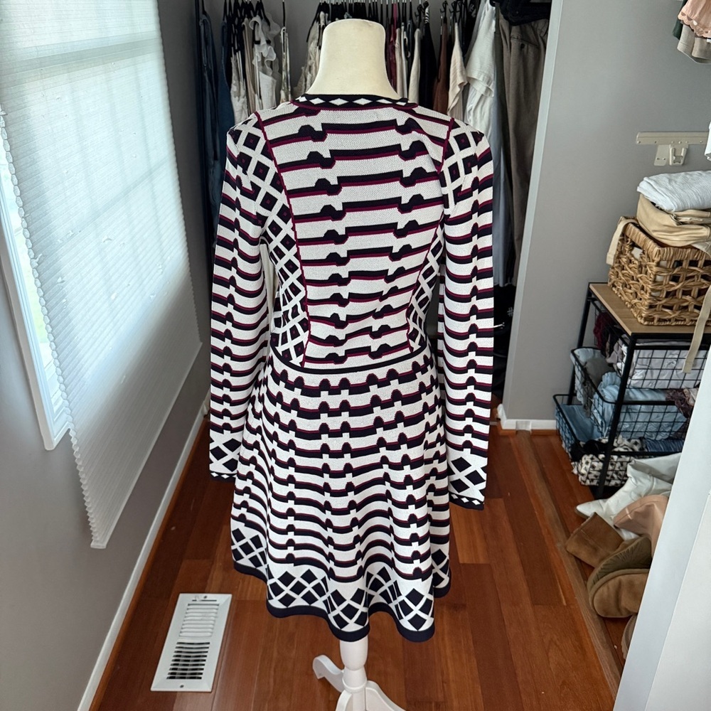 Eliza J Black and White Geometric Mini Dress - Picture 8 of 10
